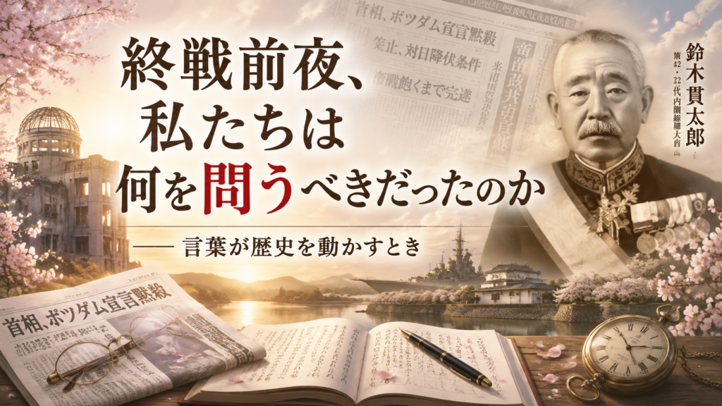 終戦前夜私たちは何を問うべきだったのか