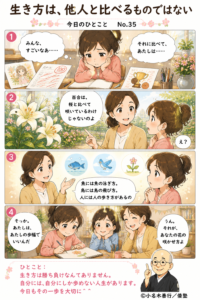 生き方は他人と比べるものではない
