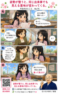 【今日のひとこと】姿勢が整うと、同じ出来事でも見える意味が変わってくる。