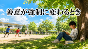善意が強制に変わるとき