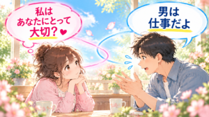 男は仕事だよ 私はあなたにとって大切?